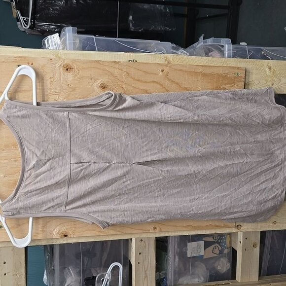 Gaiam Size L Beige Boho Floral Print Sleeveless Tank Top - Picture 4 of 9